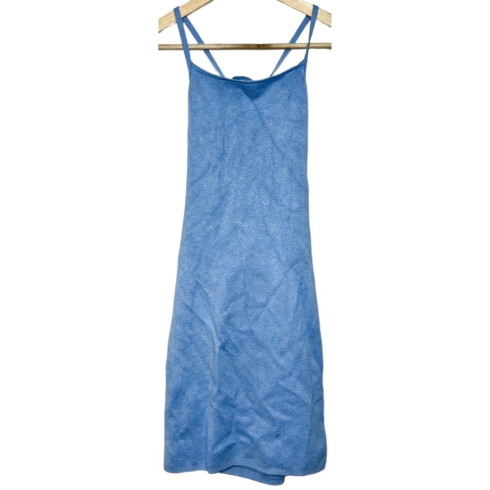 Abercrombie & Fitch Blue Knit Spaghetti Strap Sleeveless Sundress Mini Dress XS